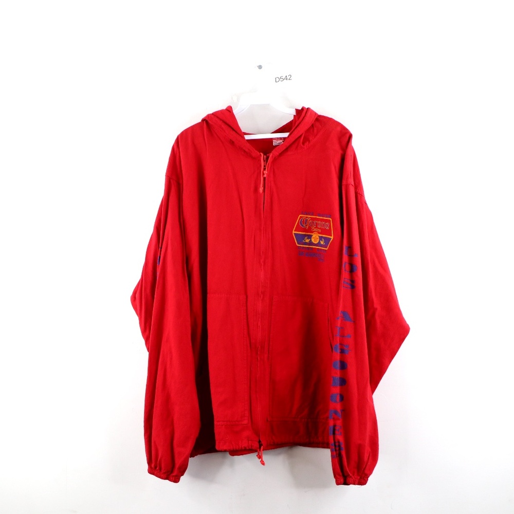 Vintage 90s Streetwear Corona Beer Hooded Jacket
